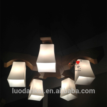 Newest design natural wooden japanese vintage pendant lamp