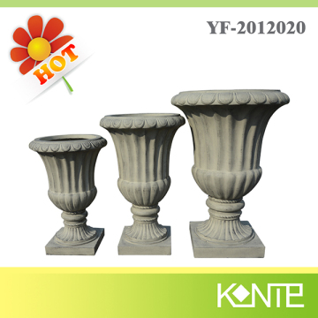Outdoor painted plant pots for outdoor plant