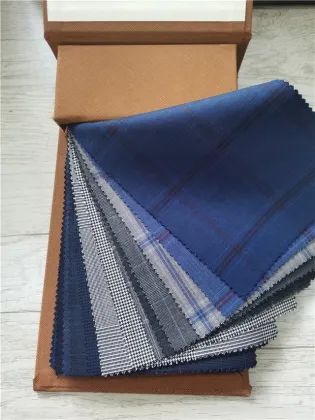 Super 150's Cashmere Solid Check Fabric Book