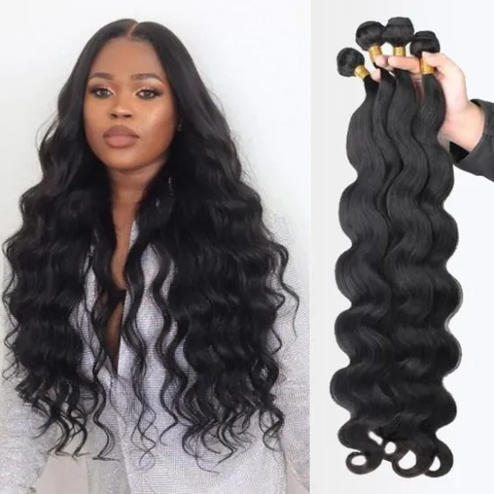 SPARK Body Wave bundles human hair Brazilian Natural Black Hair Weave  bundles Deals for Black Women