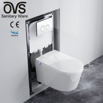 European Luxury White Ceramic Wall Hung Toilet WC