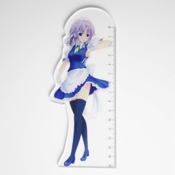 Acrylic ruler with anime printing for kids and promotional