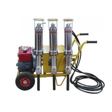 High Efficiency Portable Hydraulic Stone Splitting Machine with Wheels (Electropneumatic/Pneumatic)