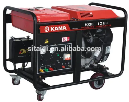 KAMA gasoline generator set three phase 13.6Hp/15Hp 50Hz/60Hz for sale