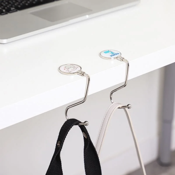 Custom Factory Wholesale Portable Purse Hooks with Logo