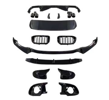 Black Samurai Kit: Front Rear Bumper Body Kit for 18-23 X3 G01/08 Upgraded and Modified