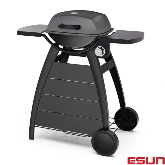 CE Certified Balcony Gas Grill with Mobile Cart