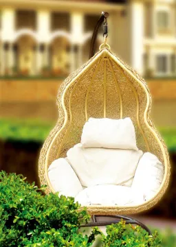 Garden Rattan Glider Swing Egg Chair Outdoor Furniture