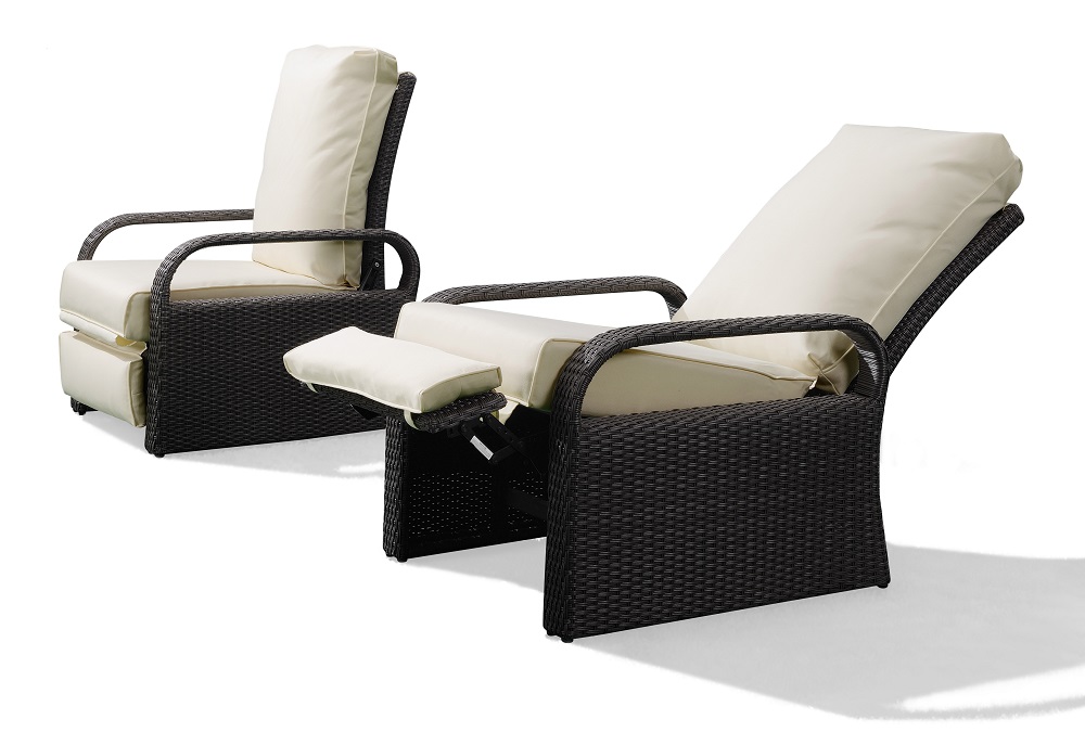 Adjustable Rattan Beach Chair