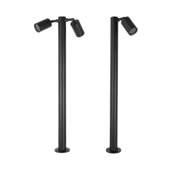 85cm Aluminum Bollard LED COB GU10 Waterproof Outdoor Garden Lawn Light Fixture with 3000K CCT and IP65 Rating
