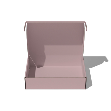 Custom Corrugated Cardboard Pink Mailer Shipping Box with Lid for Clothing and Gifts