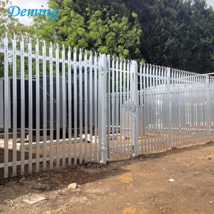 PVC Coated High Security Colorful Steel Palisade Fence