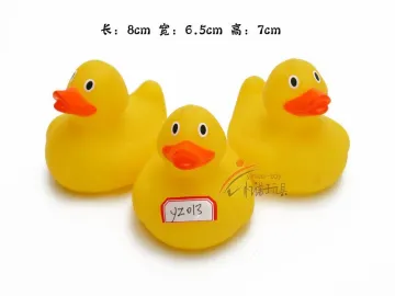 Eco-friendly vinyl bath floating yellow duck toys promational kids cute play rubber animal toys PVC