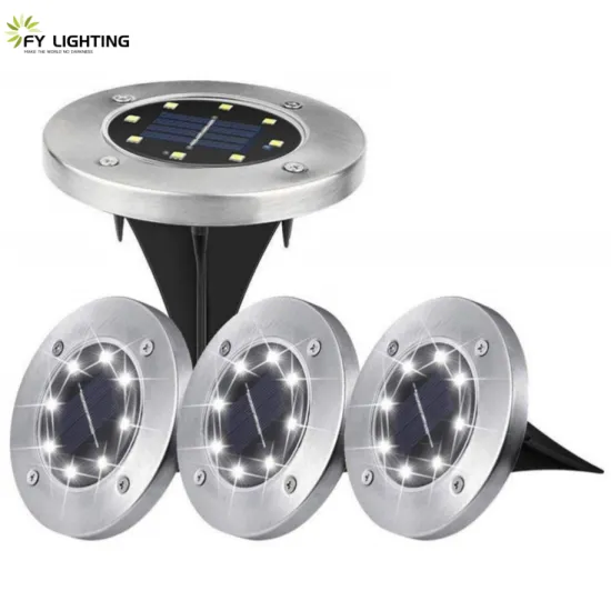 Solar Disk Lights - Waterproof LED Solar Garden Lights for Pathway and Yard Decor
