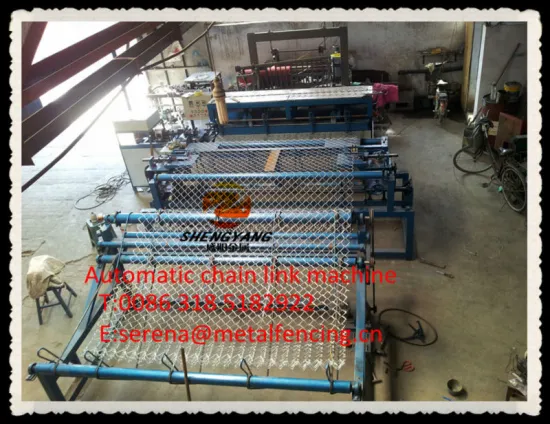 full automatic weave chain link machine (pvc wire or galvanized wire)