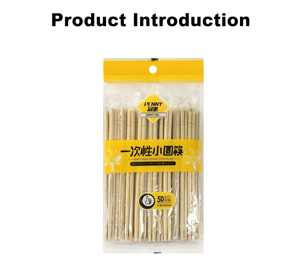 Restaurant Disposable Round Chopsticks x