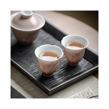 Factory Direct Handmade Unique Orchid Master Cup for Luxury Tea Experience