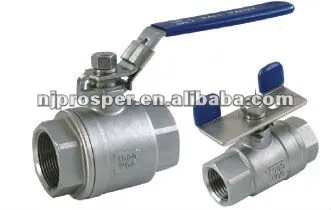 2 pieces stainless general ball valve/ actuator butterfly valves/pipe fittings(YZF-b221)