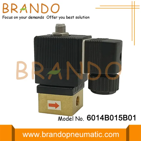 Burkert Type 6014 Direct 3/2-Way Brass Solenoid Valve 1/8''