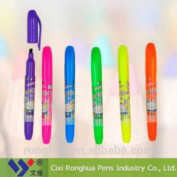 2015 hot sale promotion glitter highlighter pen set