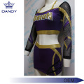 စိတ်ကြိုက်ပြုလုပ်ထားသော sparkly rhinestone လူငယ် cheerleading ယူနီဖောင်း