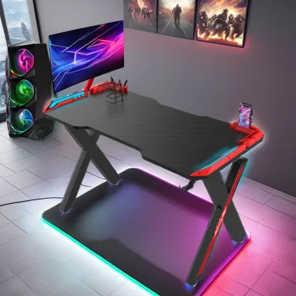 100cm LED Metal Gaming Desk for Gamers