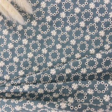 Two Tone Simple Circle Embroidery Fabric