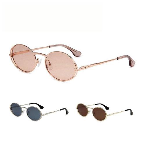 UV400 Slim Metal Retro Oval Fashion Sunglasses ME2079