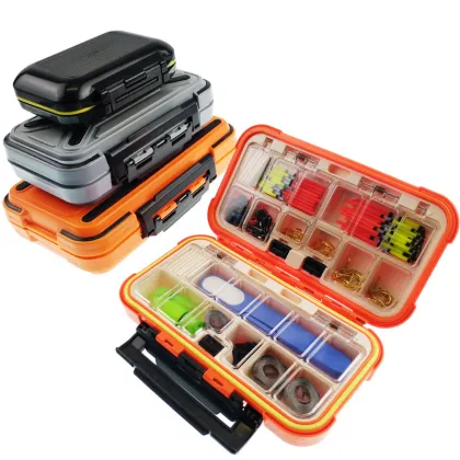 Double Decker Waterproof Fishing Tackle Box - S, L, M Sizes