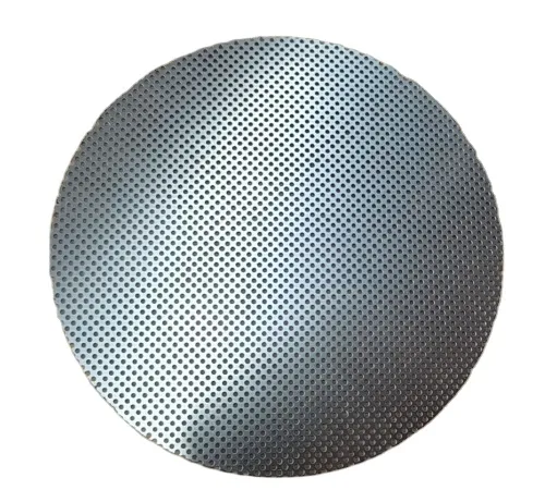 Fine 0.5mm to 1mm Hole Size Stainless Steel 304 316 Perforated Metal Discs