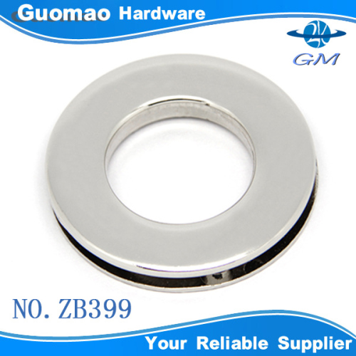 Zinc alloy round bag grommet with screws