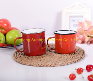 Sunboat Cast Iron Enamel Mug