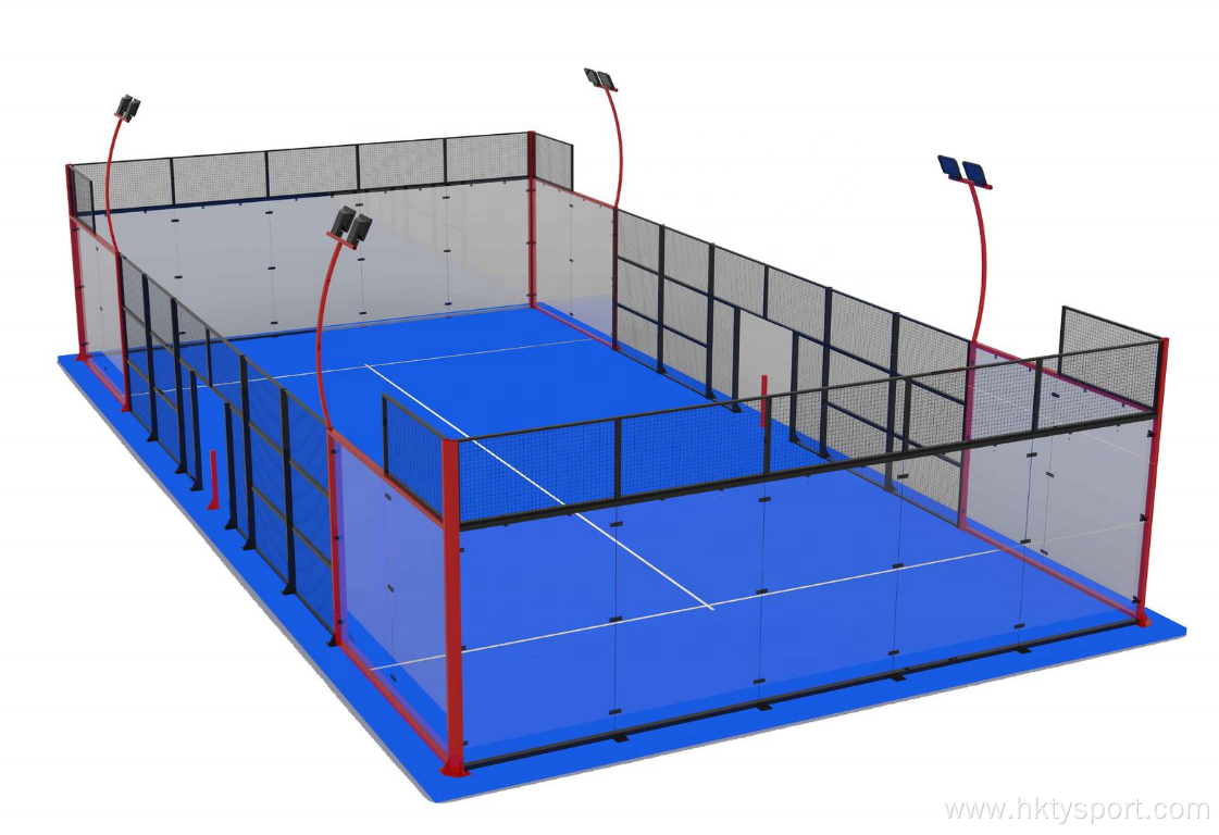 High-Quality 10x20m Indoor/Outdoor Panoramic Padel Tennis Court