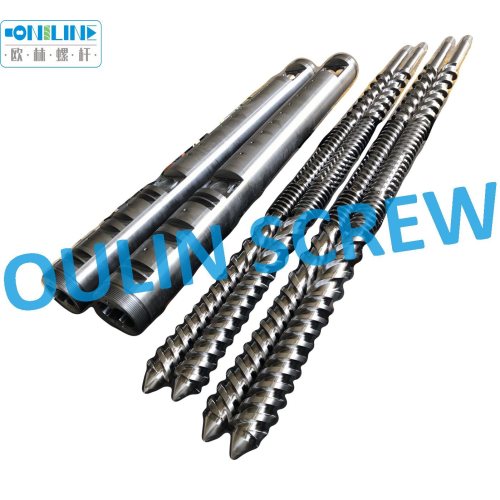 88mm Plastic Extrusion Screw Barrel/ PVC Extruder Twin Parallel Screw Barrel