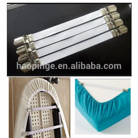 Sheet Grippers/ Bed Sheet fastener Straps/ Bed Sheet elastic braces straps Clip