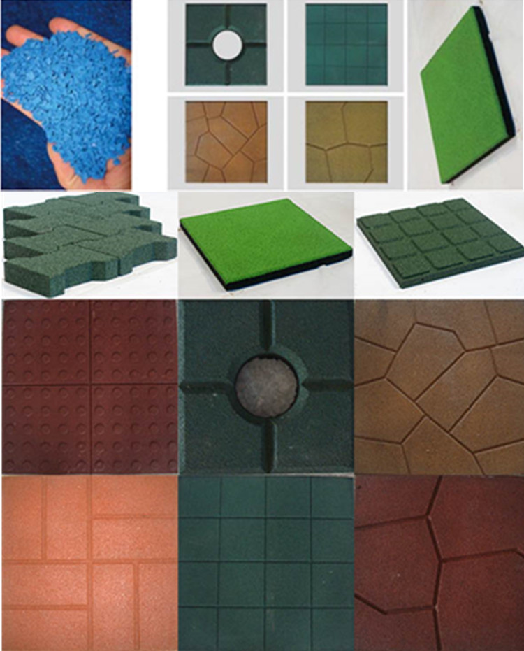 rubber tile pressing machine