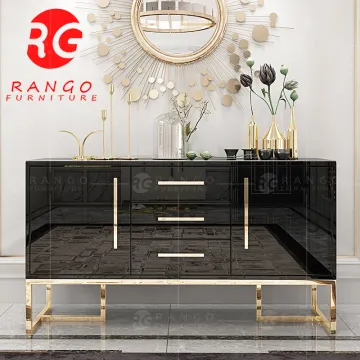 2022 Rose Gold Hallway Table TV Cabinet Console Living Room Furniture