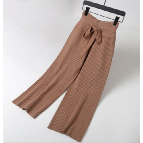 Knitted Straight Leg Pants Are On Sale