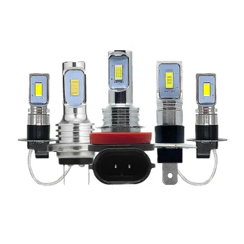10pcs Car LED Fog Lights H7 H4 9005 H11/H8 1860lm 2SMD Highlight Decoding