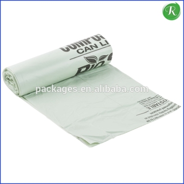 en13432&Astm d6400 certified compostable plastic bags,compostable garbage bags,compostable trash bags