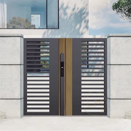 Modern Outdoor Security Electric Aluminum Gate Design Door