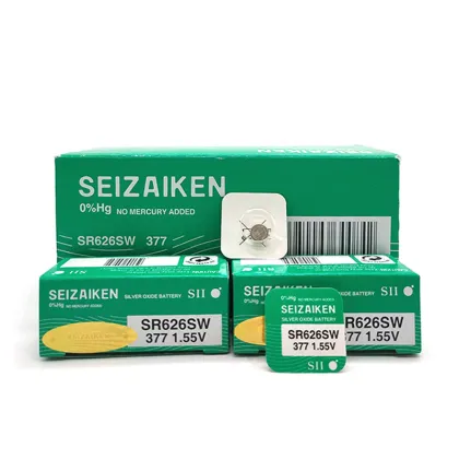 1.55V SR626SW Silver Oxide Button Cell Battery for Seiko Watches