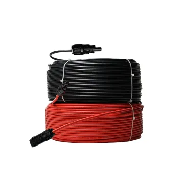 6mm² 2.5mm2 Solar Panel Extension Cable with 10-14 AWG Connectors: Black and Red Copper Wire for PV Systems
