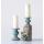 Small Distressed Blue Terracotta Pillar Candle Holder