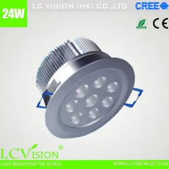 LED lighting / 24W CREE LED Down light / Dimming / Fixed / 950 lm