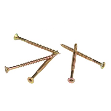 yellow white zinc chipboard screw furniture