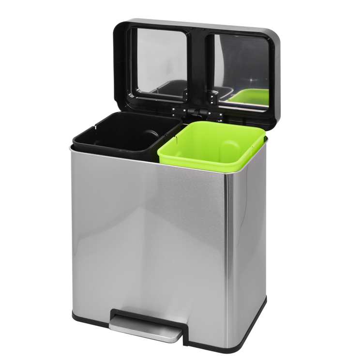 metal steel pedal bin