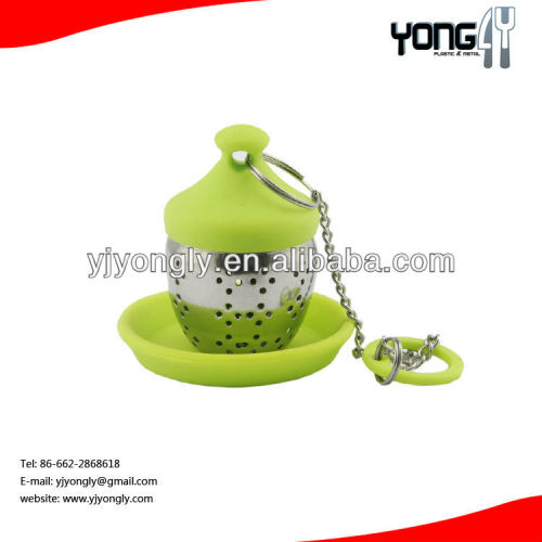 Food safety & heat-resistant silicone tea bag strainer, tea strainer