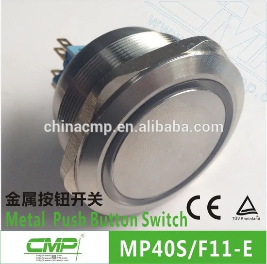 New Design 40mm Metal LED Push Button Switch
