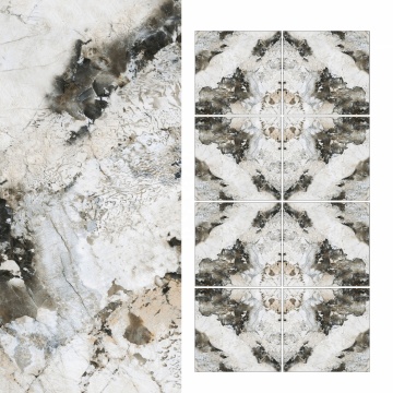 Gold Sand Marble Design Porcelain Floor Tile - High Quality Glossy Modern Pattern 800x800